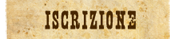Iscrizione